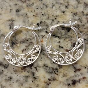 Montana silver earrings